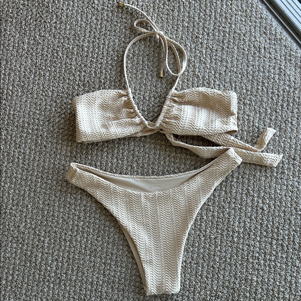 Monday Swimwear Cream Bikini Set